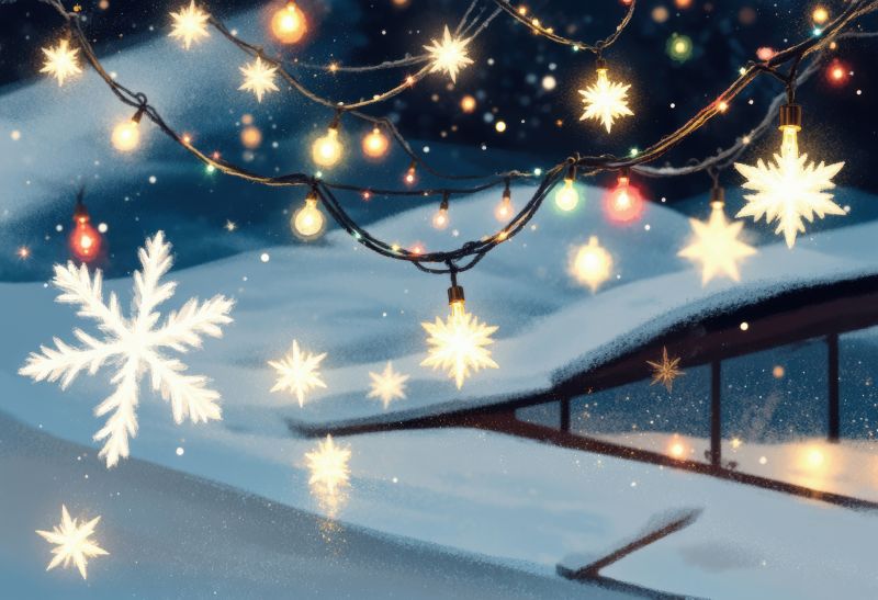 Holiday Lights Hanging in Overland Park, KS