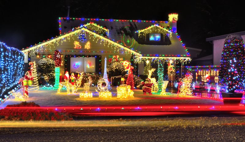 Holiday Lights Hanging in Olathe, KS