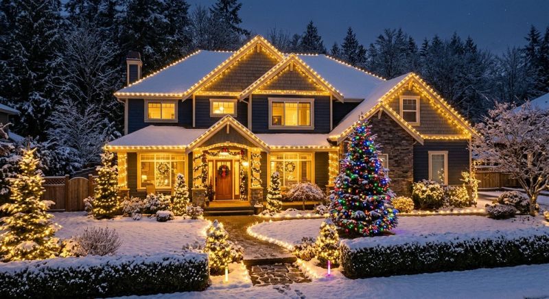 Holiday Lights Installation in Overland Park, KS