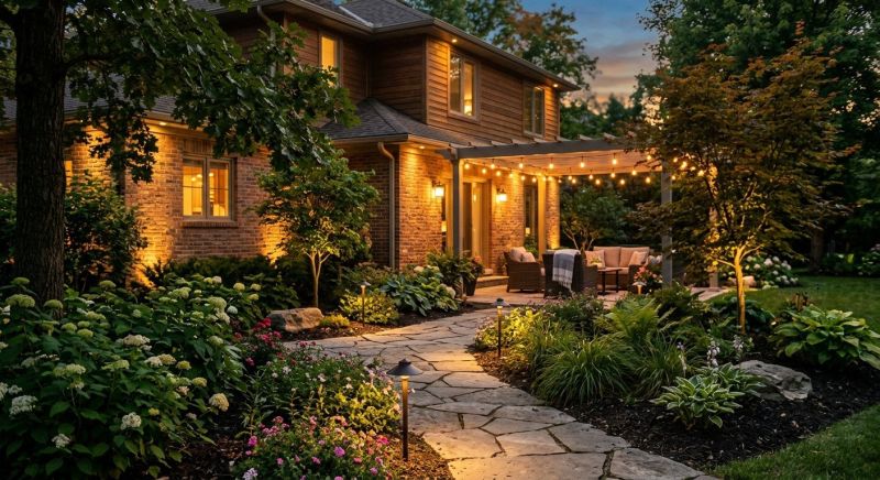 Terrace Lighting Installation in Kansas City, MO