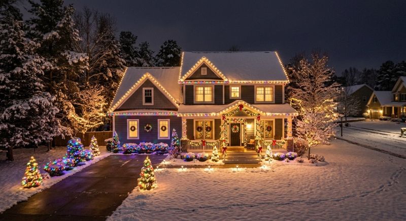 Christmas Lights Installation in Overland Park, KS
