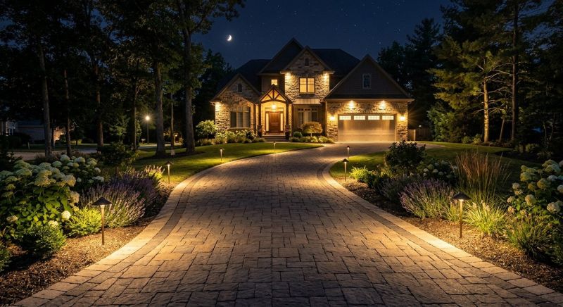 Driveway Lighting Installation in Alpharetta, GA