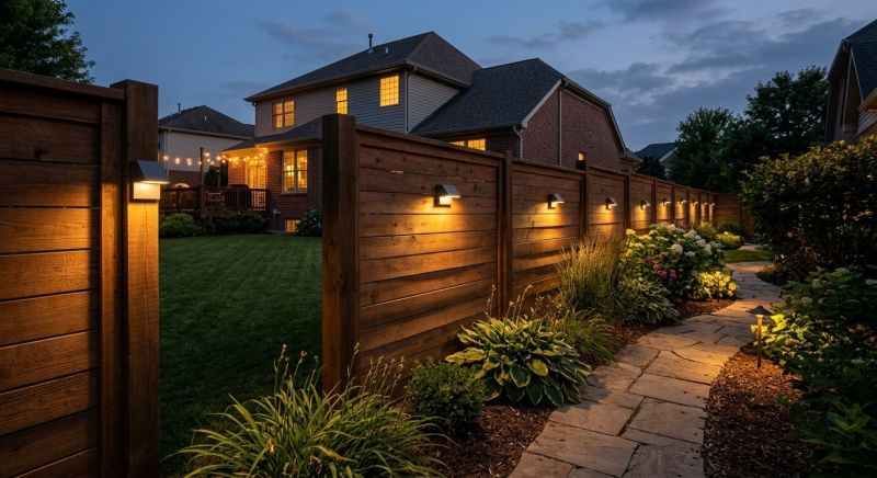 Fence Lighting Installation in Heber City, UT