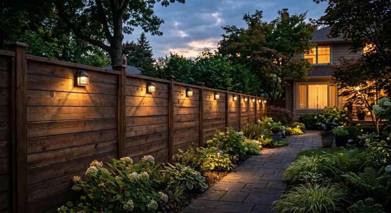 Fence Lighting Installation in Orem, UT