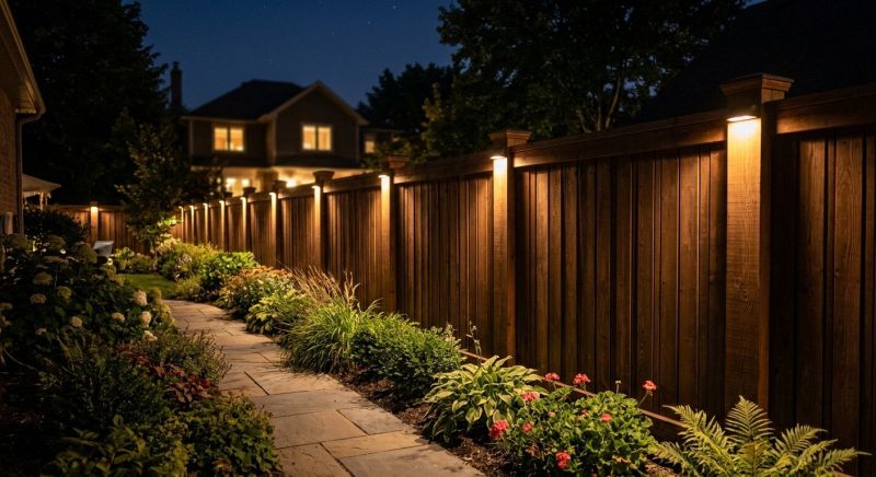 Fence Lighting Installation in Prescott Valley, AZ
