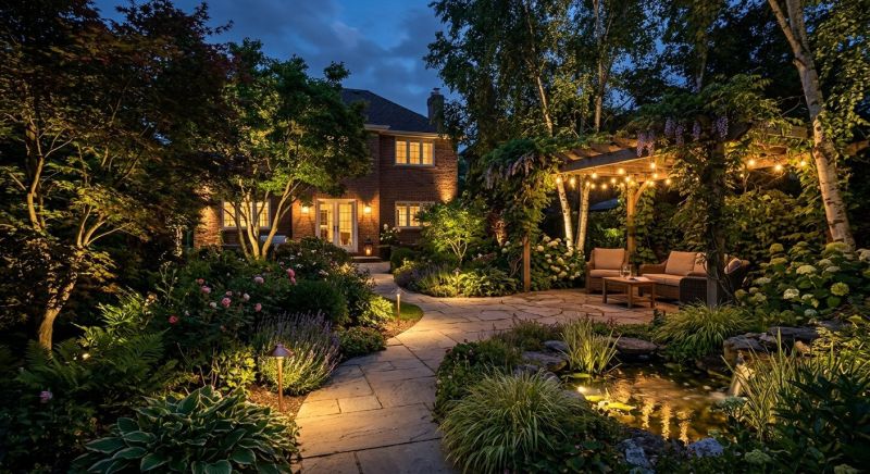 Garden Lighting Installation in Olathe, KS