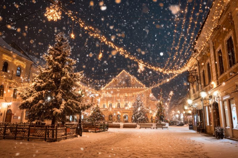 Holiday Lights Hanging in Overland Park, KS