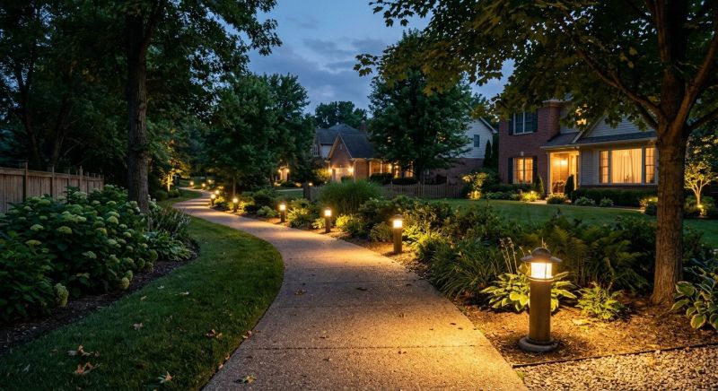 Sidewalk Lighting Installation in Heber City, UT