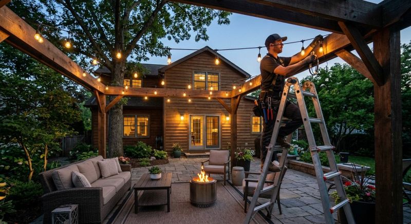 Terrace Lighting Installation in Denver County, CO